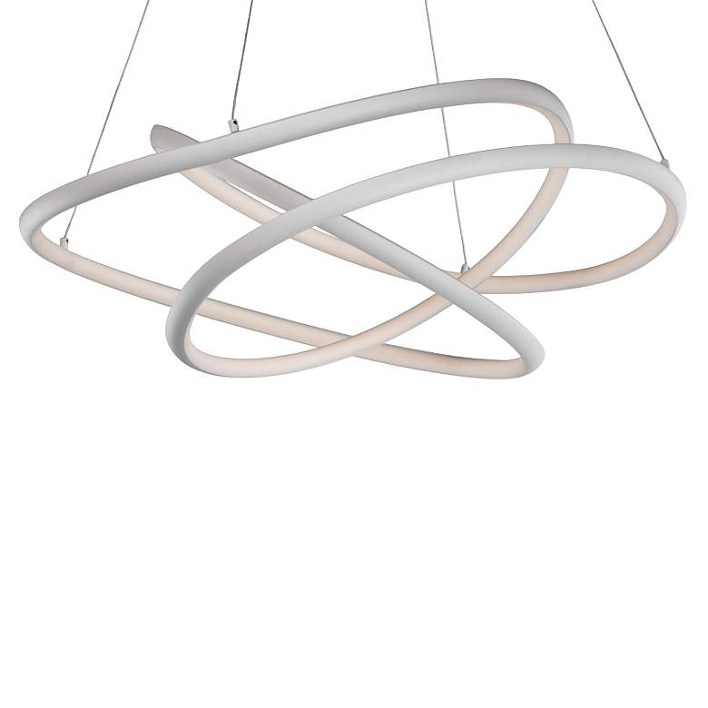 Image 4 ET2 Twisted 31.5"" Wide Modern LED Pendant Chandelier more views