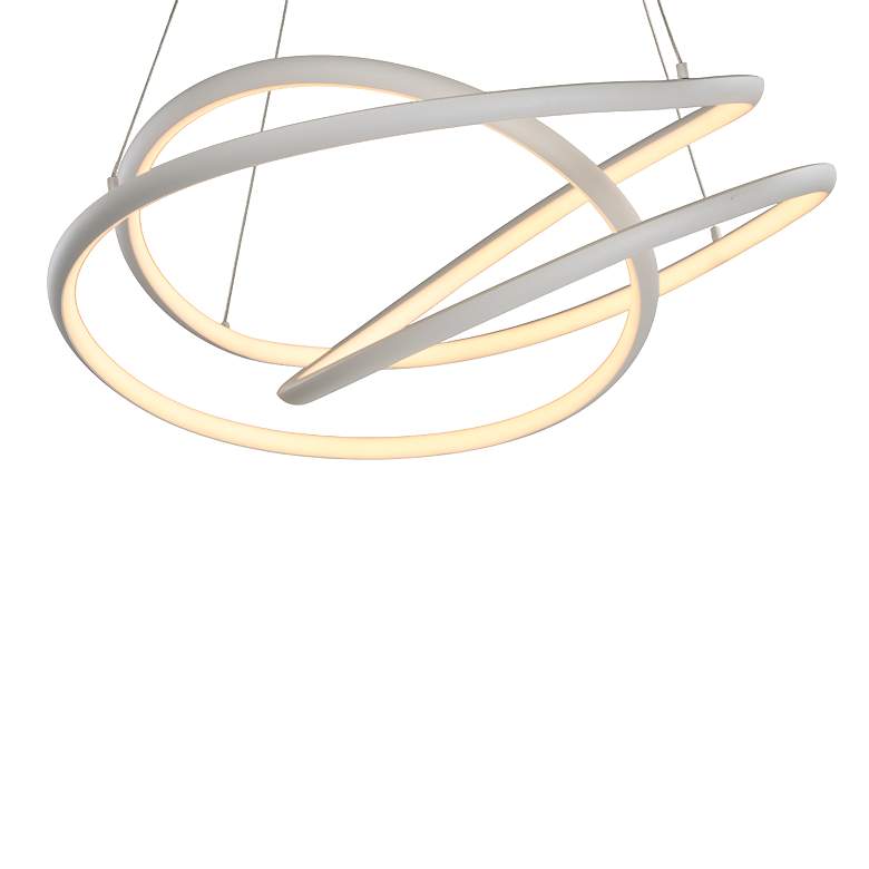 Image 6 ET2 Twisted 31.5"" Wide Modern LED Pendant Chandelier more views