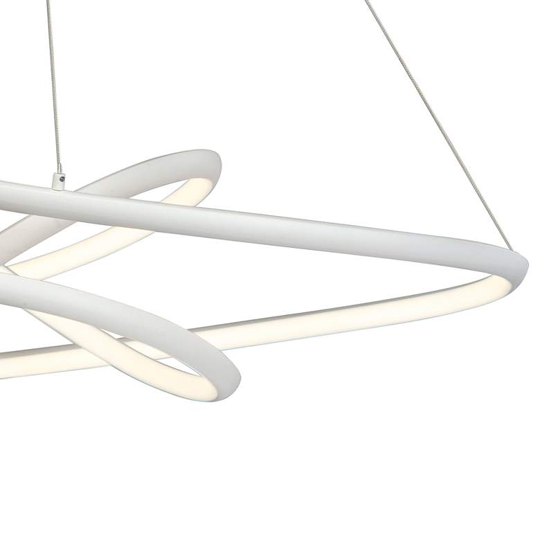 Image 3 ET2 Twisted 36.75"" Wide Modern LED Pendant Chandelier more views