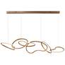 1_ET2 Unity 69" Wide Brushed Champagne LED Linear Chandelier
