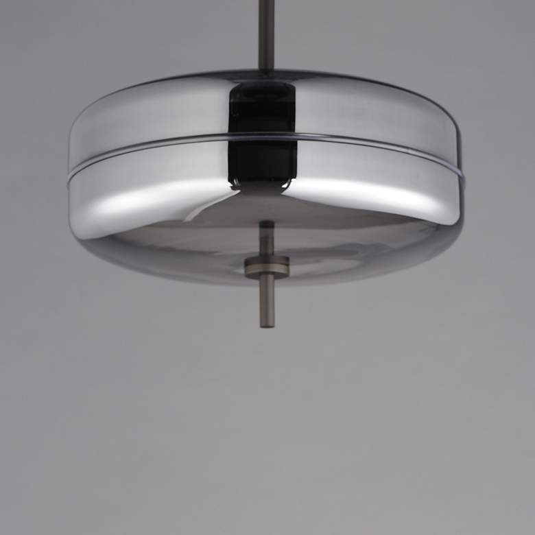 Image 3 ET2 Voto 12" Gunmetal 2-Light LED Pendant more views
