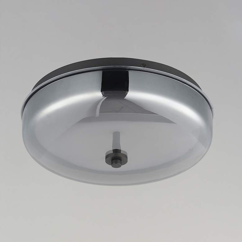 Image 2 ET2 Voto 12" Wide Gunmetal LED Flush Mount more views