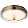 ET2 Voto 12" Wide Natural Aged Brass LED Flush Mount