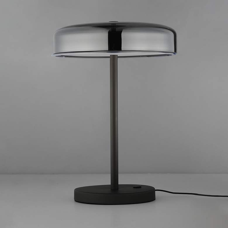 Image 2 ET2 Voto 17 1/2" High Gunmetal LED Table Lamp more views