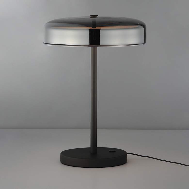 Image 3 ET2 Voto 17 1/2" High Gunmetal LED Table Lamp more views