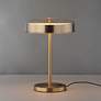2_ET2 Voto 17 1/2" High Natural Aged Brass LED Table Lamp more views