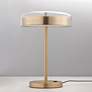 3_ET2 Voto 17 1/2" High Natural Aged Brass LED Table Lamp more views