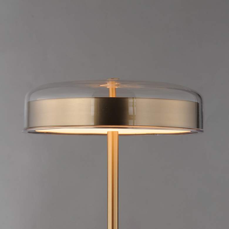 Image 4 ET2 Voto 17 1/2" High Natural Aged Brass LED Table Lamp more views