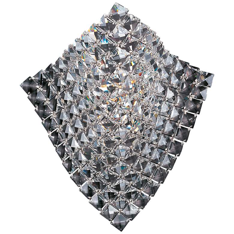 Image 1 ET2 Wave 14.3" High 1-Light Chrome and Glass Wall Sconce