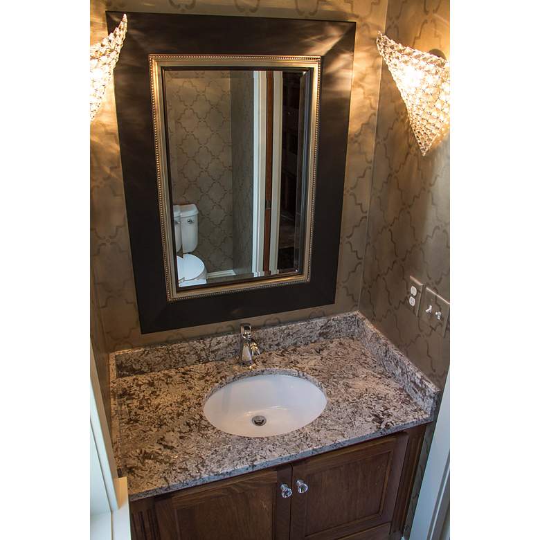 Image 4 ET2 Wave 14.3" High 1-Light Chrome and Glass Wall Sconce more views