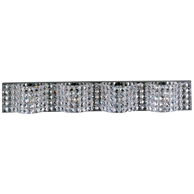 Image 1 ET2 Wave 34" Wide Polished Chrome 4-Light LED Bath Light