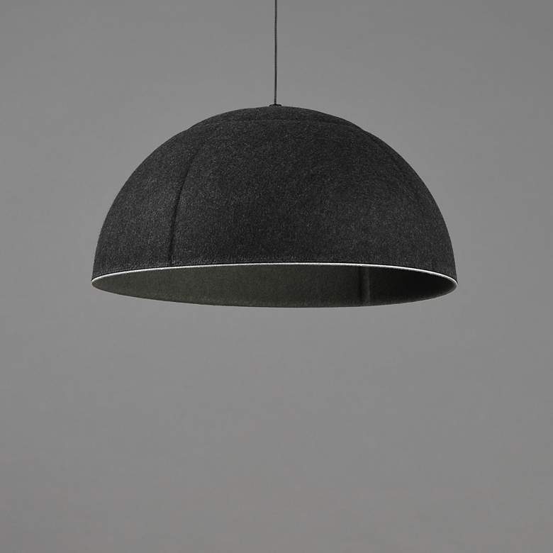 Image 2 ET2 Wimbledon 16" Dark Gray LED Pendant more views