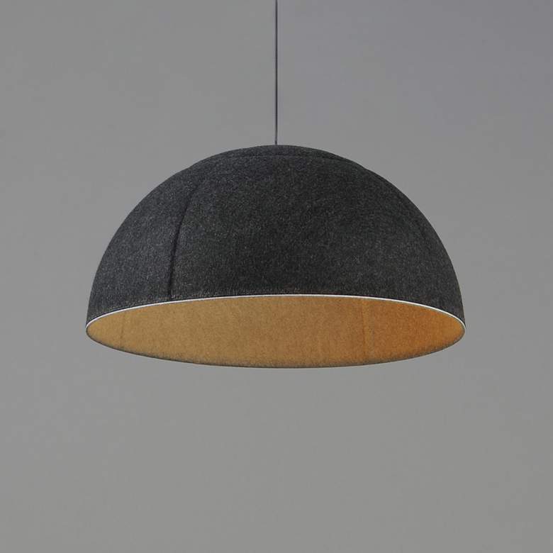 Image 3 ET2 Wimbledon 16" Dark Gray LED Pendant more views