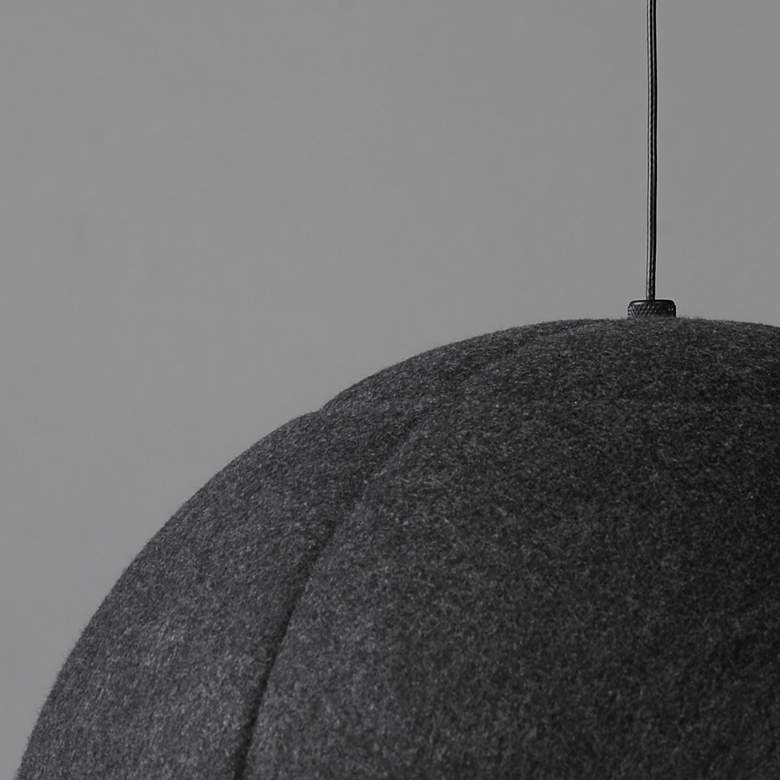 Image 4 ET2 Wimbledon 16" Dark Gray LED Pendant more views