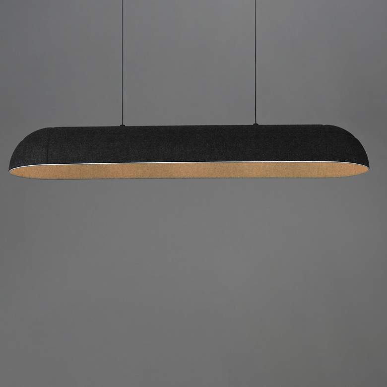 Image 2 ET2 Wimbledon 41" Dark Gray LED Linear Pendant more views