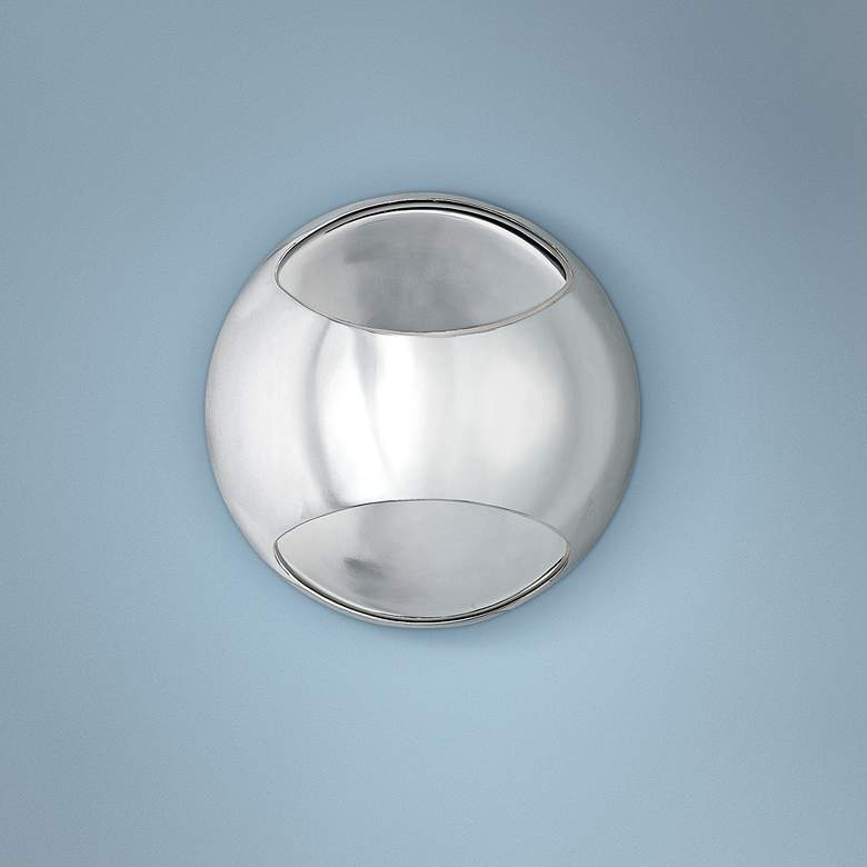 Image 1 ET2 Wink 5 1/4" High Polished Chrome Sconce