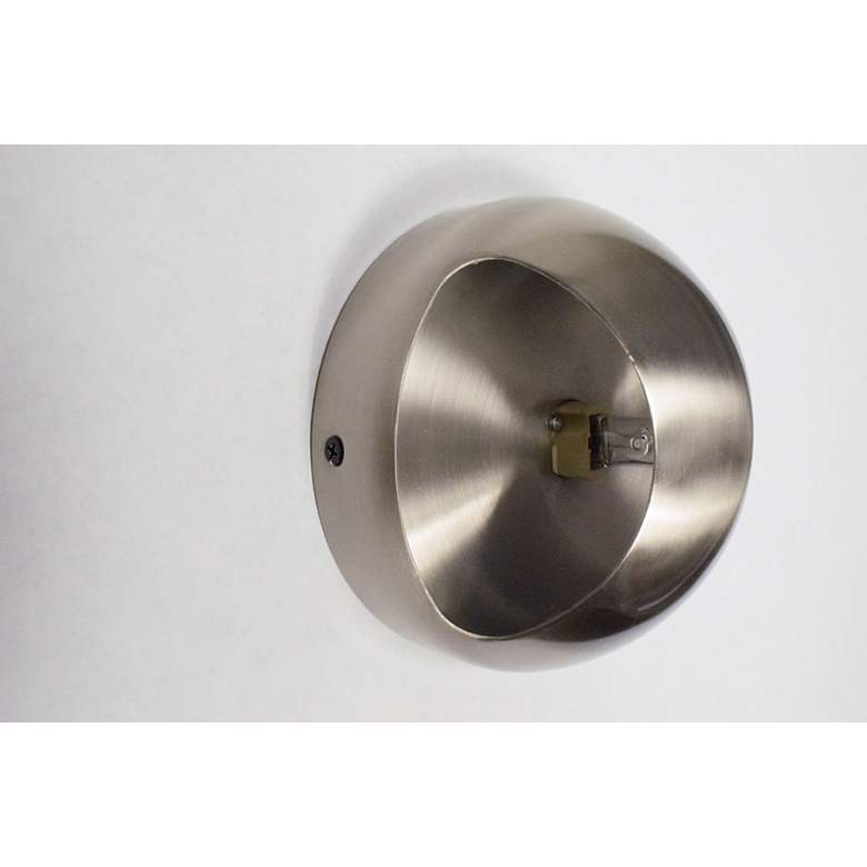 Image 4 ET2 Wink 5 1/4 inch High Satin Nickel Sconce more views