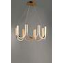 5_ET2 You 26 1/4" Wide Brushed Champagne LED Pendant Light more views