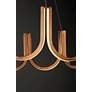 6_ET2 You 26 1/4" Wide Brushed Champagne LED Pendant Light more views