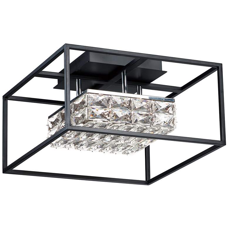 Image 1 ET2 Zephyr 15 3/4" Wide Black LED Ceiling Light