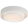 1_ET2 Ziggurat 19 3/4" Wide White 2-Tier LED Ceiling Light