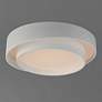 4_ET2 Ziggurat 19 3/4" Wide White 2-Tier LED Ceiling Light more views