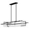 Etch 54" Wide Black Pendant With Natural Anna Shade