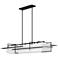 Etch 54" Wide Oil Rubbed Bronze Pendant With Natural Anna Shade