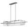 Etch 54" Wide Vintage Platinum Pendant With Natural Anna Shade