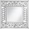 Etched Venetian 31 1/2" High Square Wall Mirror