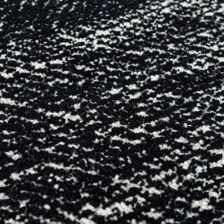 Image 4 Etchings ETC101 5&#39;x7&#39;6 inch Black Geometric Wool Area Rug more views