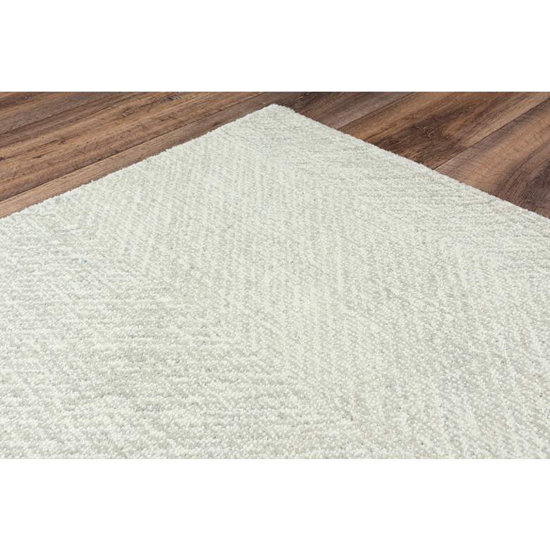 Image 4 Etchings ETC105 5'x7'6" Gray Geometric Wool Area Rug more views