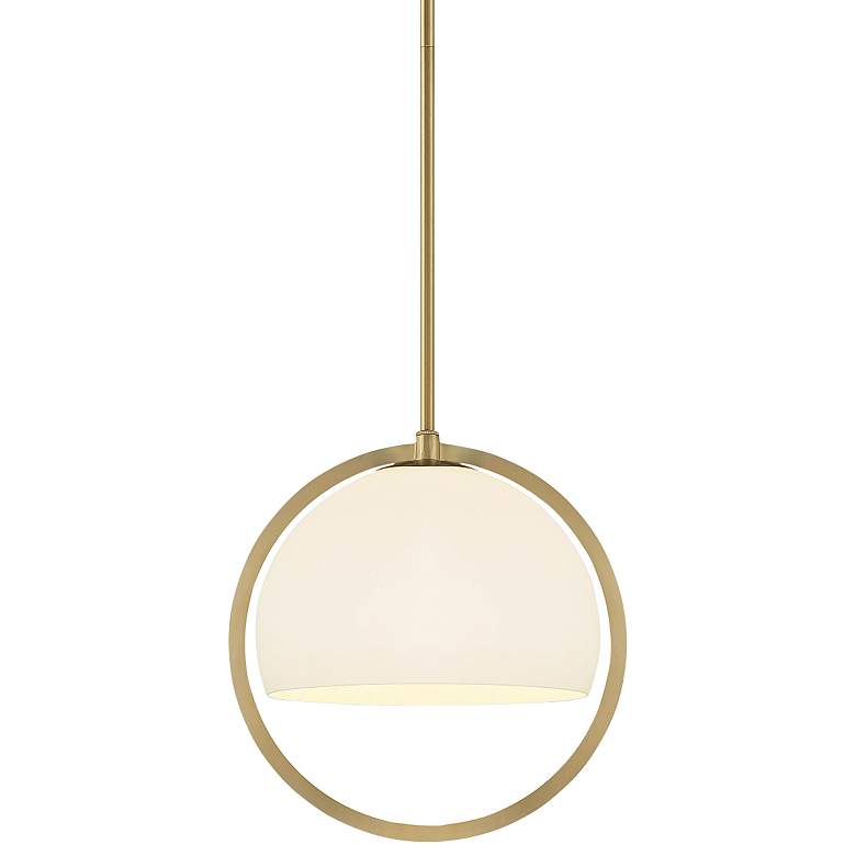 Image 3 Eterna 12" Wide Brushed Gold Mini Pendant