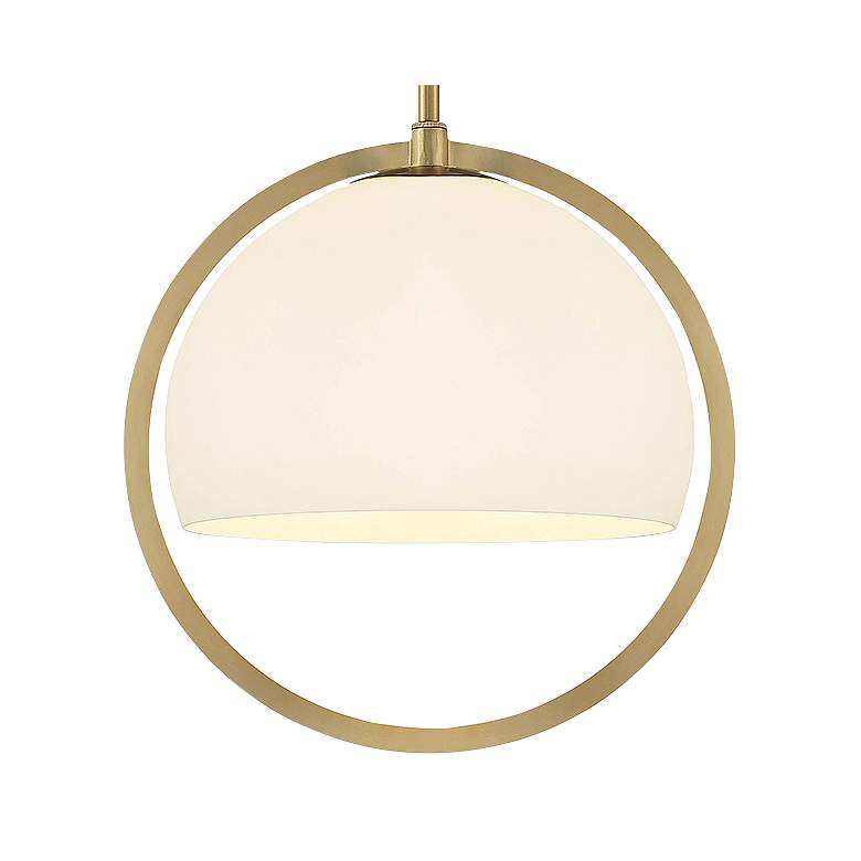 Image 4 Eterna 12" Wide Brushed Gold Mini Pendant more views