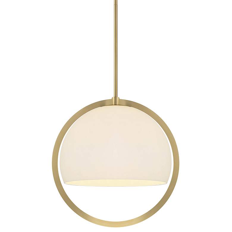 Image 1 Eterna 16" Wide Brushed Gold 1 Light Pendant