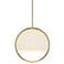 Eterna 16" Wide Brushed Gold 1 Light Pendant