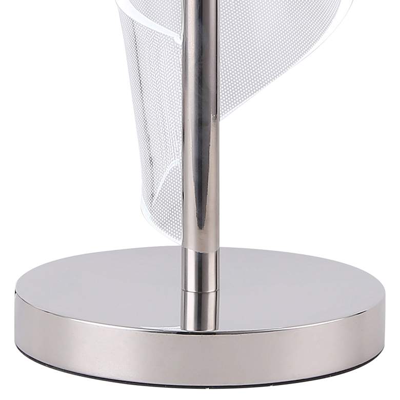 Image 4 Eterna 19" High Bright Nickel Metal LED Accent Table Lamp more views