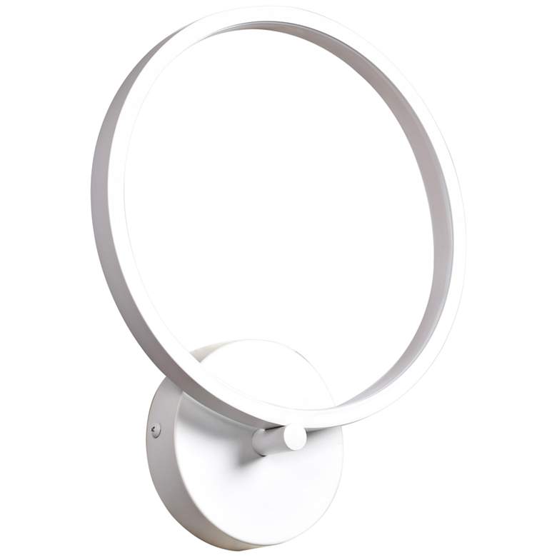 Image 1 Eternal 12 1/2 inch High White LED Wall Sconce