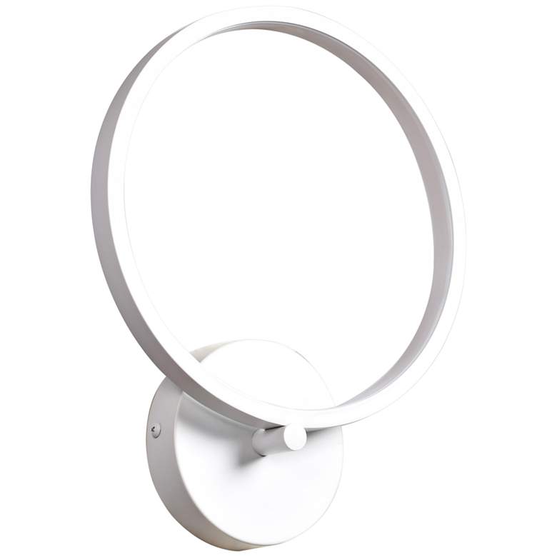 Image 1 Eternal 12 1/2" High White LED Wall Sconce