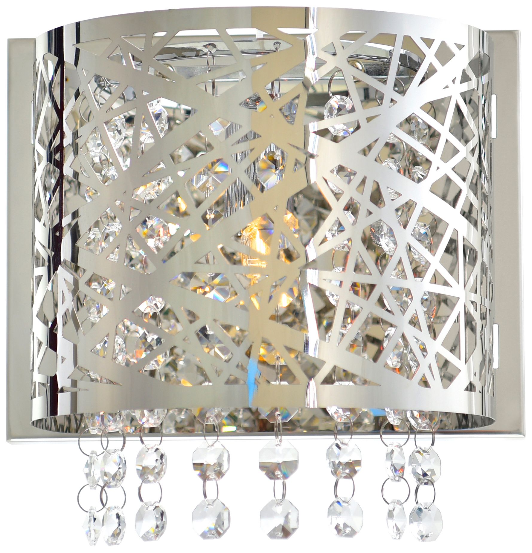 Eternity 1 Light 7in Chrome Bathroom Sconce