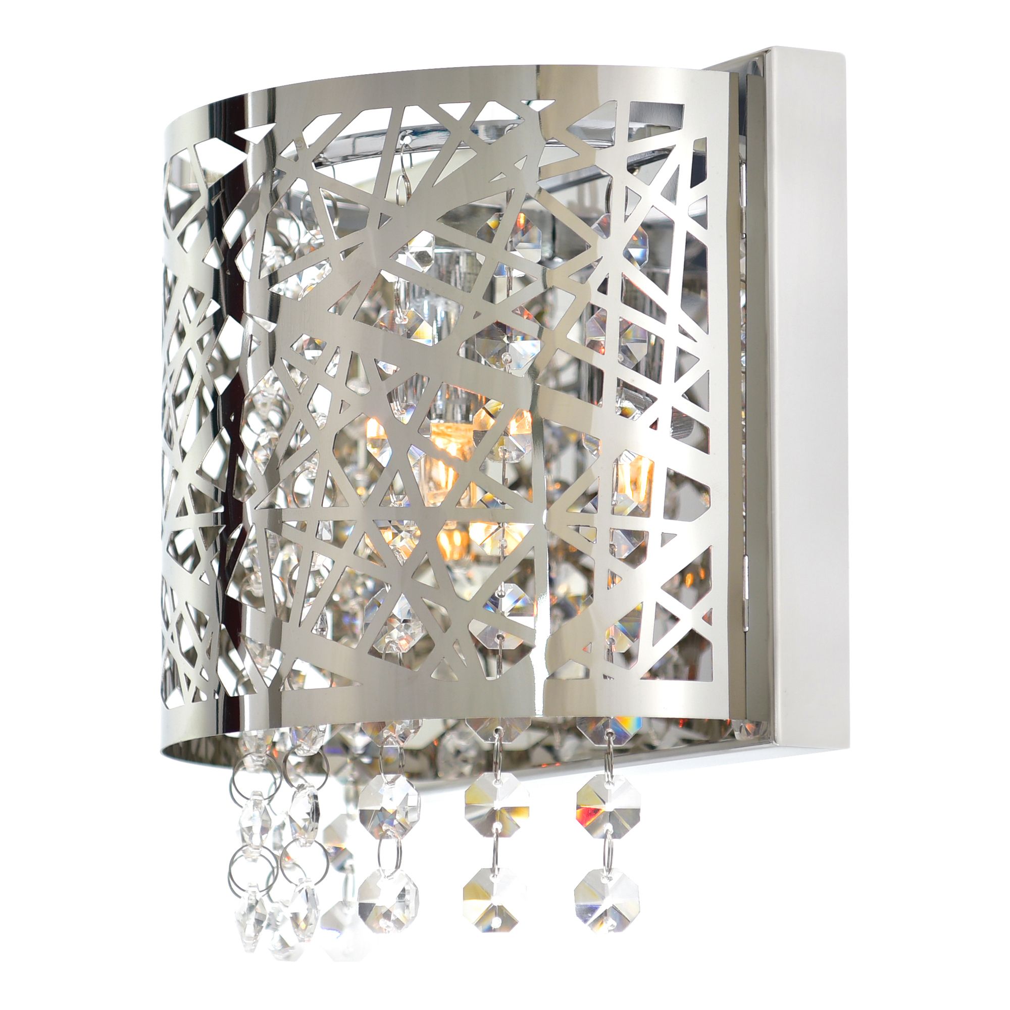 Image 3 Eternity 1 Light 7in Chrome Bathroom Sconce more views