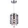 Eternity 1 Light Drum Shade Mini Pendant With Chrome Finish