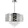 Eternity 9 Light Drum Shade Chandelier With Chrome Finish