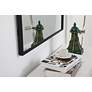 Eternity Black 30" x 36" Rectangular Vanity Wall Mirror in scene