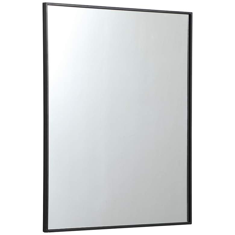 Image 5 Eternity Black 30" x 36" Rectangular Vanity Wall Mirror more views