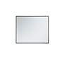 7_Eternity Black 30" x 36" Rectangular Vanity Wall Mirror more views