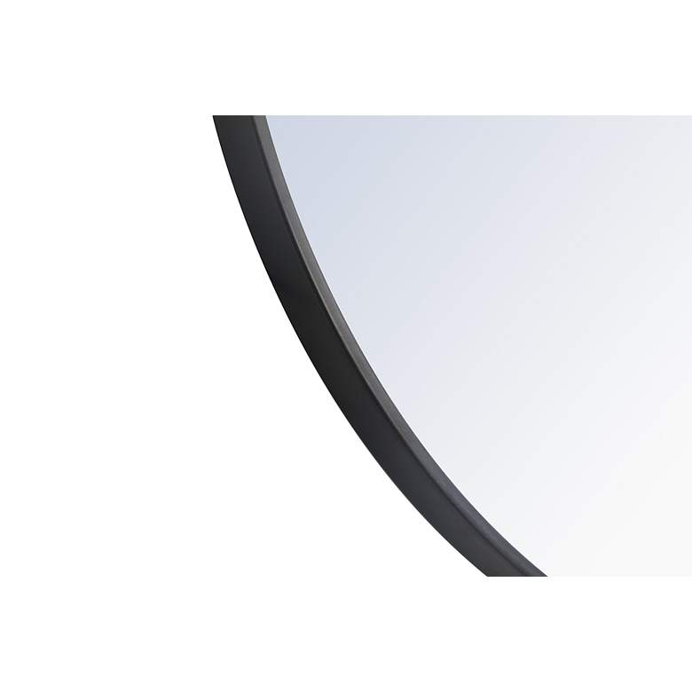 Image 6 Eternity Black 32" Round Vanity Wall Mirror more views