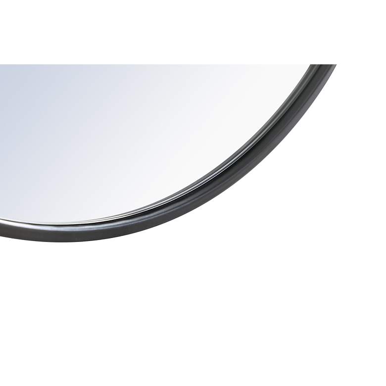 Image 7 Eternity Black 32" Round Vanity Wall Mirror more views