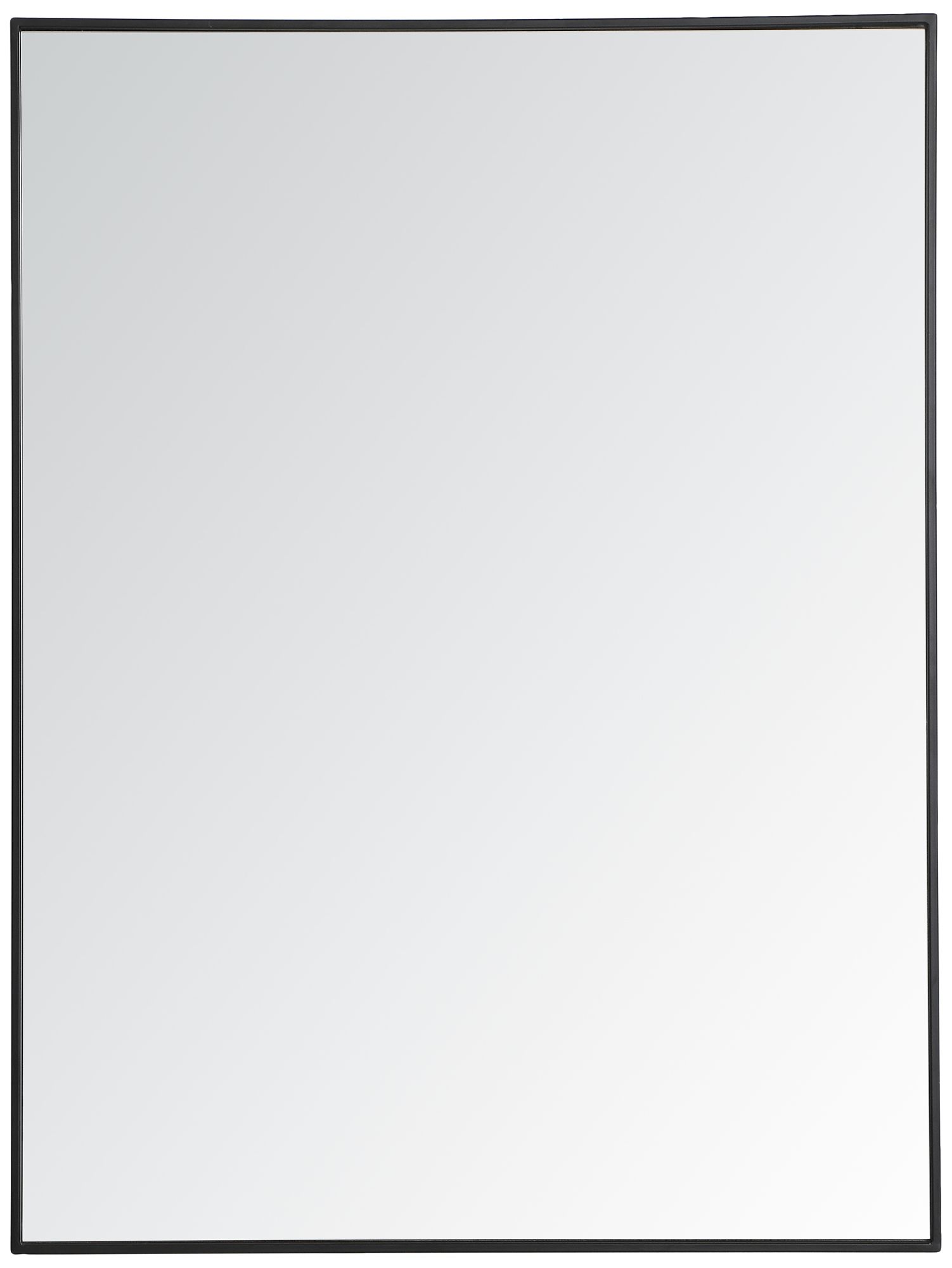 Eternity Black Metal 36" x 48" Rectangular Wall Mirror