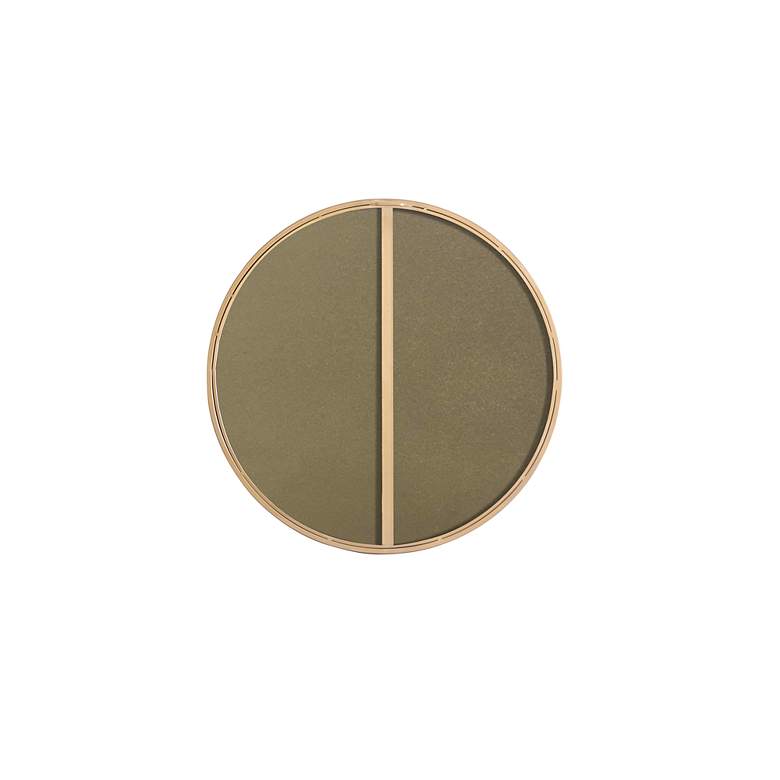 Image 7 Eternity Brass 24" Round Vanity Wall Mirror more views